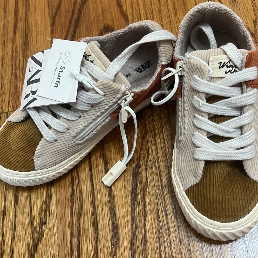 BNWT Kids Zara Corduroy Sneaker - Picture 2 of 7